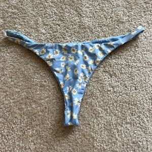 Billabong Blue Floral Bikini Bottom